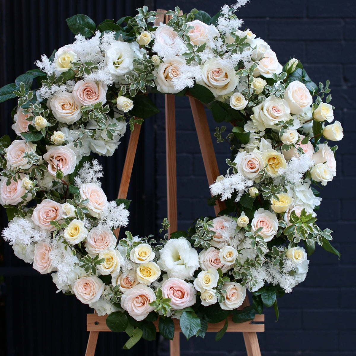 Funeral wreath - Loving Tribute bouquet same-day delivery Honolulu
