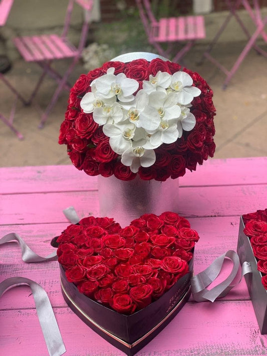 Be My Valentine flower arrangement Pacific Heights San Francisco florist