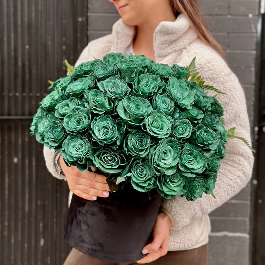 Emerald flower arrangement Beverly Hills Los Angeles florist