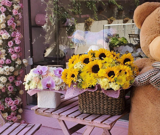 Sanya flower arrangement Beverly Hills Los Angeles florist