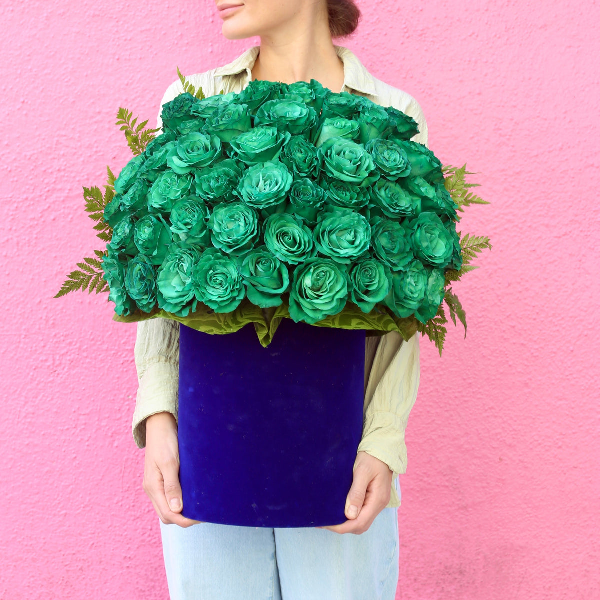 Emerald roses same-day delivery Los Angeles