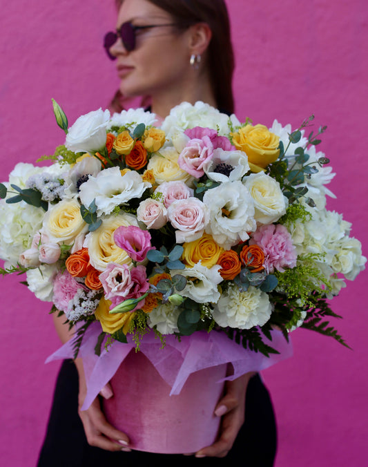 April garden roses hydrangeas same-day delivery Los Angeles