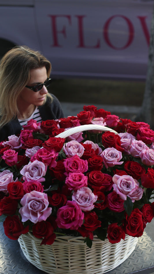 Valentine’s Dream flower arrangement Beverly Hills Los Angeles florist