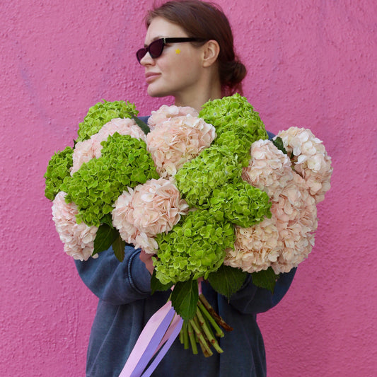 Blush & Mint flower arrangement Beverly Hills Los Angeles florist