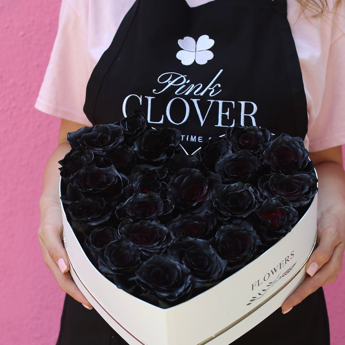 Black Heart flower arrangement Beverly Hills Los Angeles florist