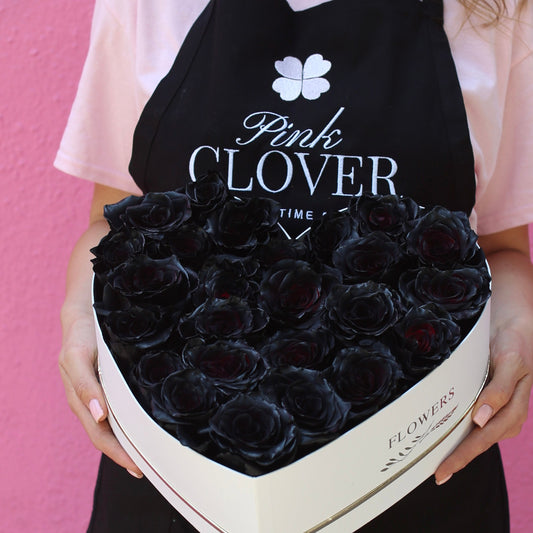 Black Heart flower arrangement Beverly Hills Los Angeles florist
