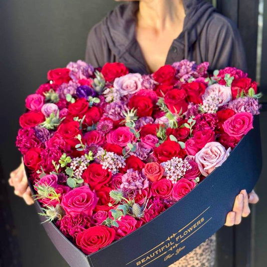 Passion Rose red roses hot pink roses same-day delivery Los Angeles