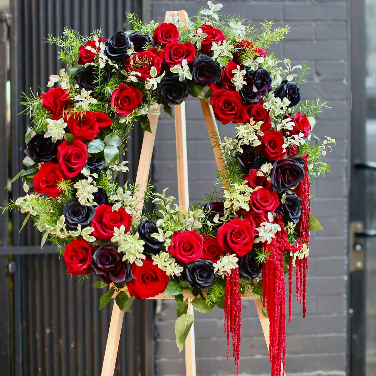 Handcrafted sympathy bouquet with a serene design, ideal for honoring cherished memories