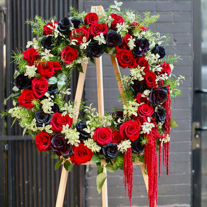 Handcrafted sympathy bouquet with a serene design, ideal for honoring cherished memories