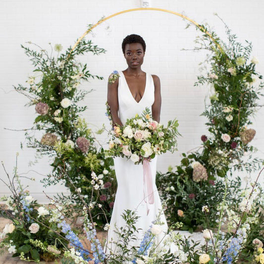 Designer Wedding Arch roses same-day delivery Los Angeles