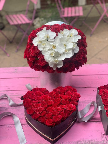 Be My Valentine flower arrangement Beverly Hills Los Angeles florist