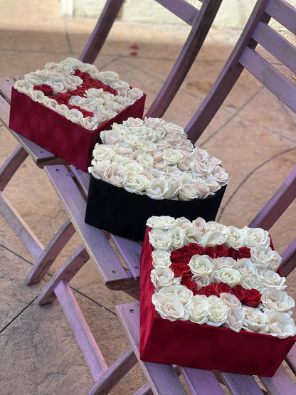 Luxury red roses white phalaenopsis orchids gift delivery Beverly Hills Los Angeles