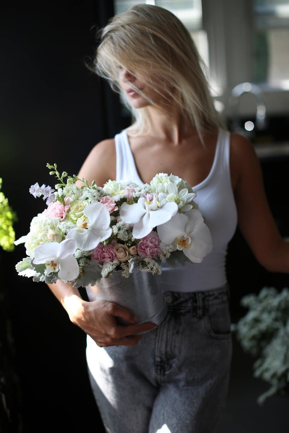 Christa roses chrysanthemums same-day delivery San Francisco