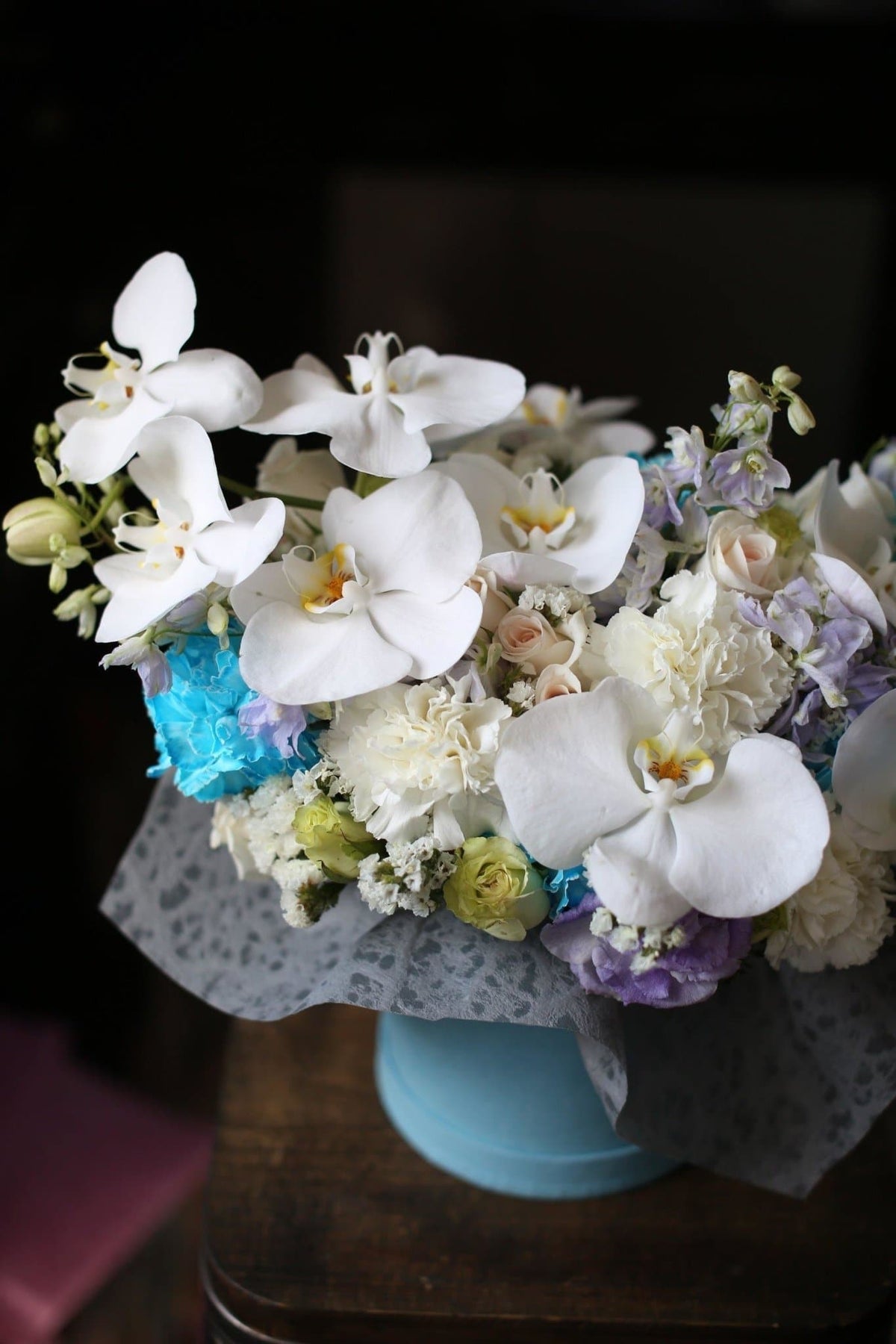 Luxury hydrangeas chrysanthemums gift delivery Santa Monica Los Angeles
