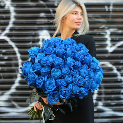 Blue Roses flower arrangement Beverly Hills Los Angeles florist