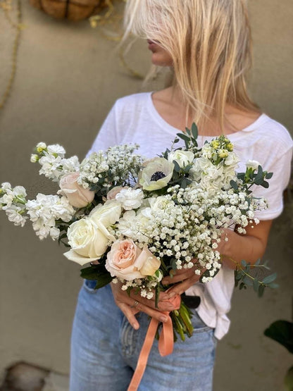 Dolly bouquet Pacific Heights San Francisco florist Pink Clover