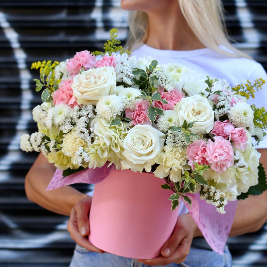 Hemena flower arrangement Pacific Heights San Francisco florist
