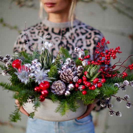Christmas Tree roses same-day delivery Los Angeles