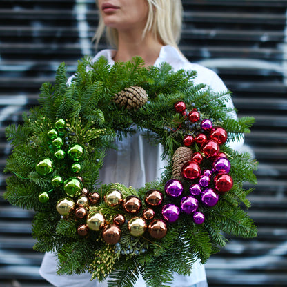Pine Wreath roses same-day delivery Los Angeles