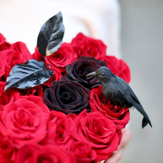 Raven Heart flower arrangement Beverly Hills Los Angeles florist