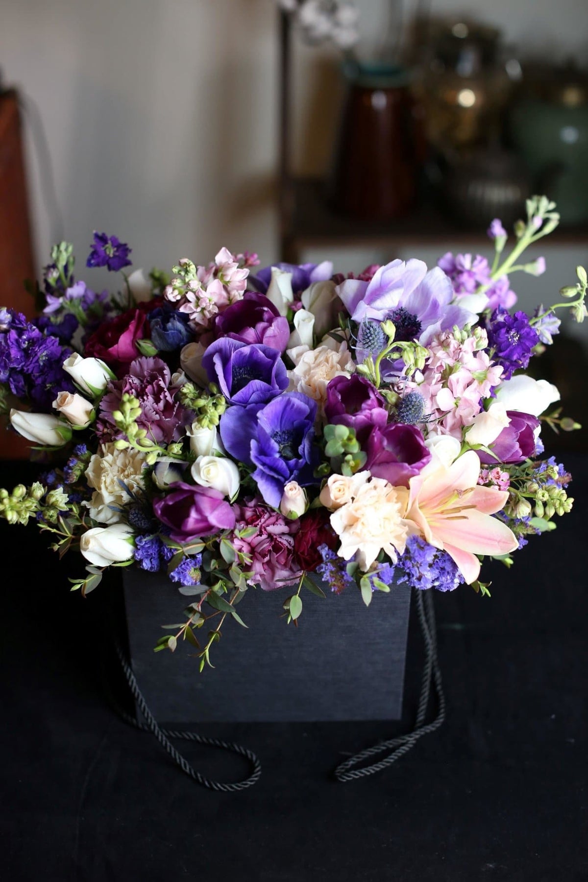 Luxury anemones tulips gift delivery Beverly Hills Los Angeles