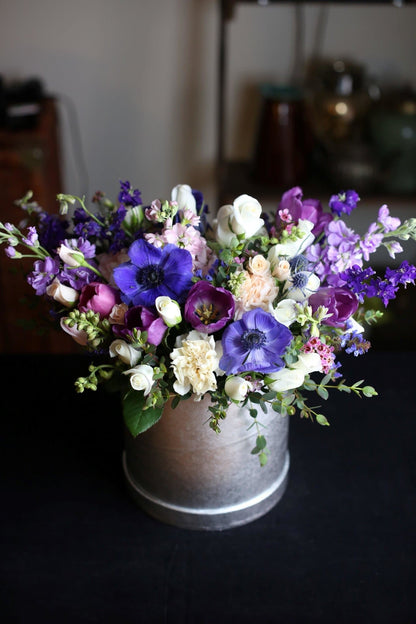 Monique (anemones, tulips and hyacinth) anemones tulips same-day delivery Los Angeles