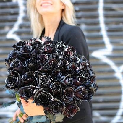 Obsidian roses same-day delivery Los Angeles