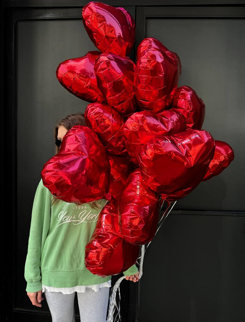 Heart Balloons roses same-day delivery Los Angeles