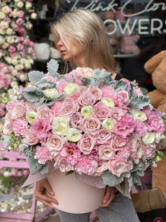 Pink Heaven flower arrangement Beverly Hills Los Angeles florist