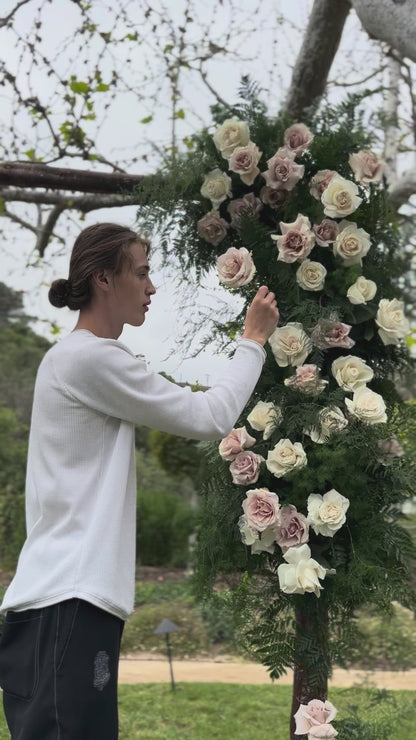 Flower Clouds Wedding Arch
