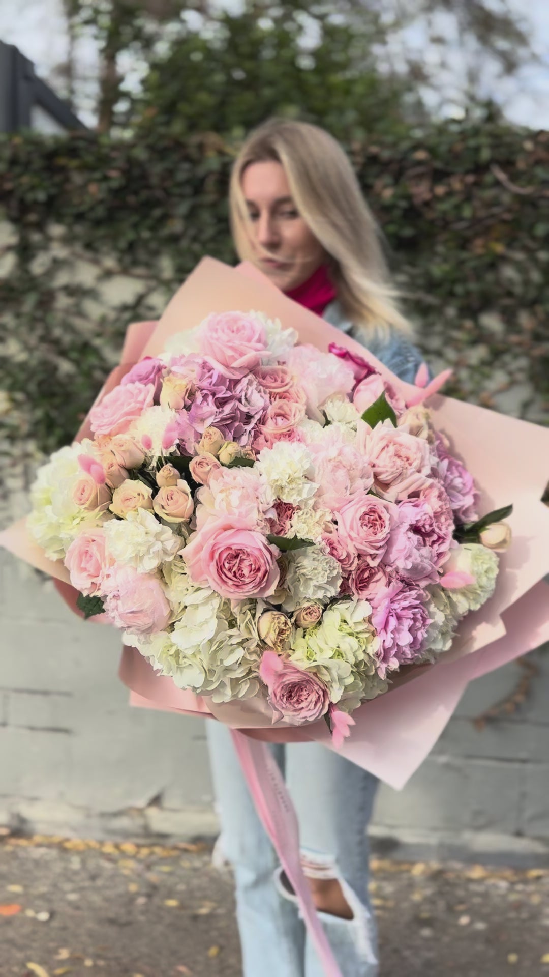 Handcrafted Milana floral gift with fresh blooms presented in a精致 glass vase for a refined and memorable presentation