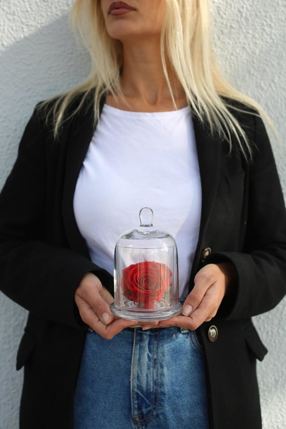 Luxury preserved red rose gift delivery West Hollywood Los Angeles