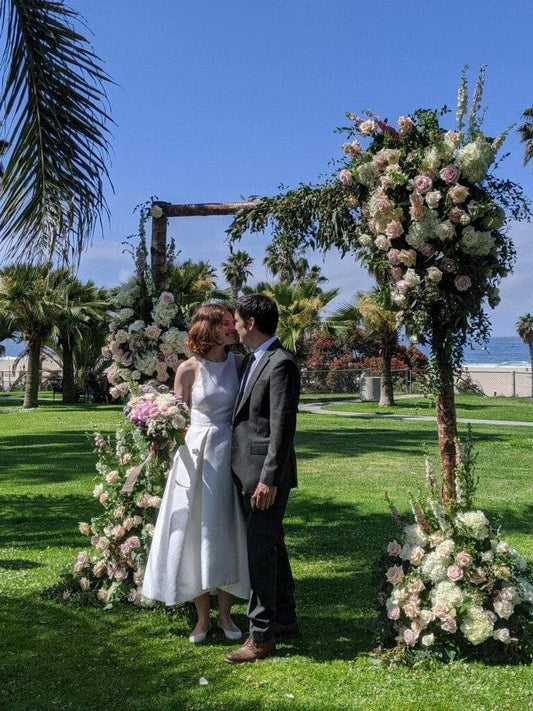 Flower Clouds Wedding Arch roses same-day delivery Los Angeles